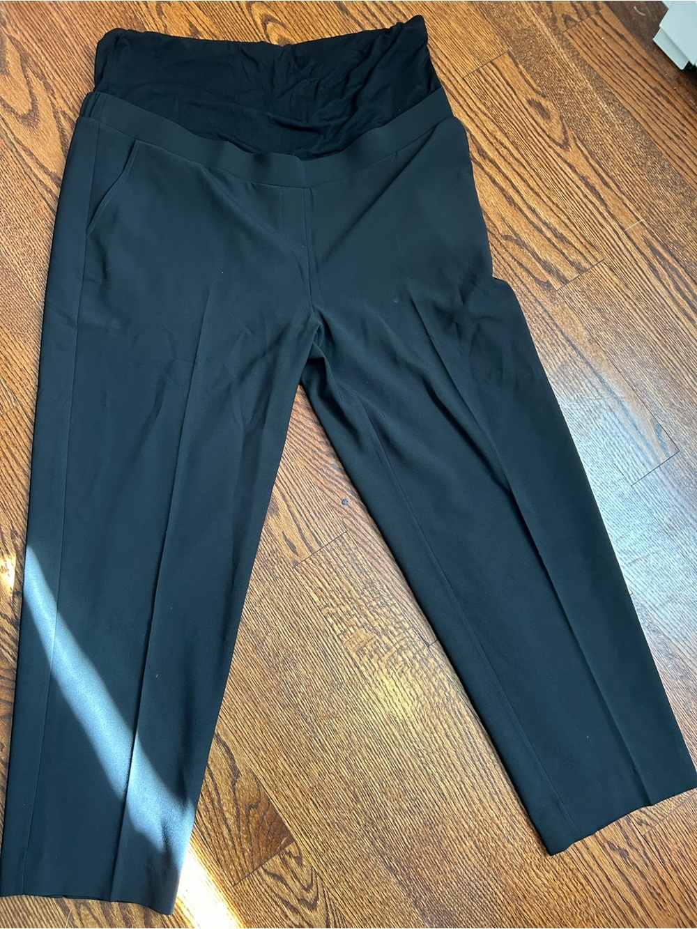 Ripe Black Maternity Ponte Ankle Pants